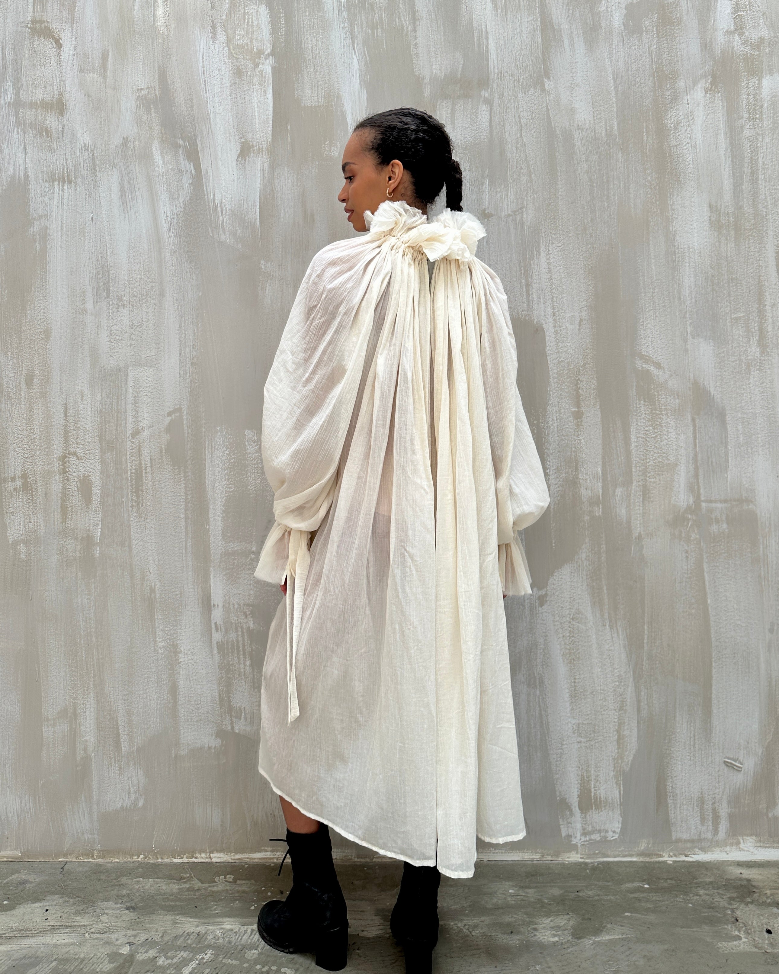 Maxi Alchemist Chemise in Parchment Cotton Gauze
