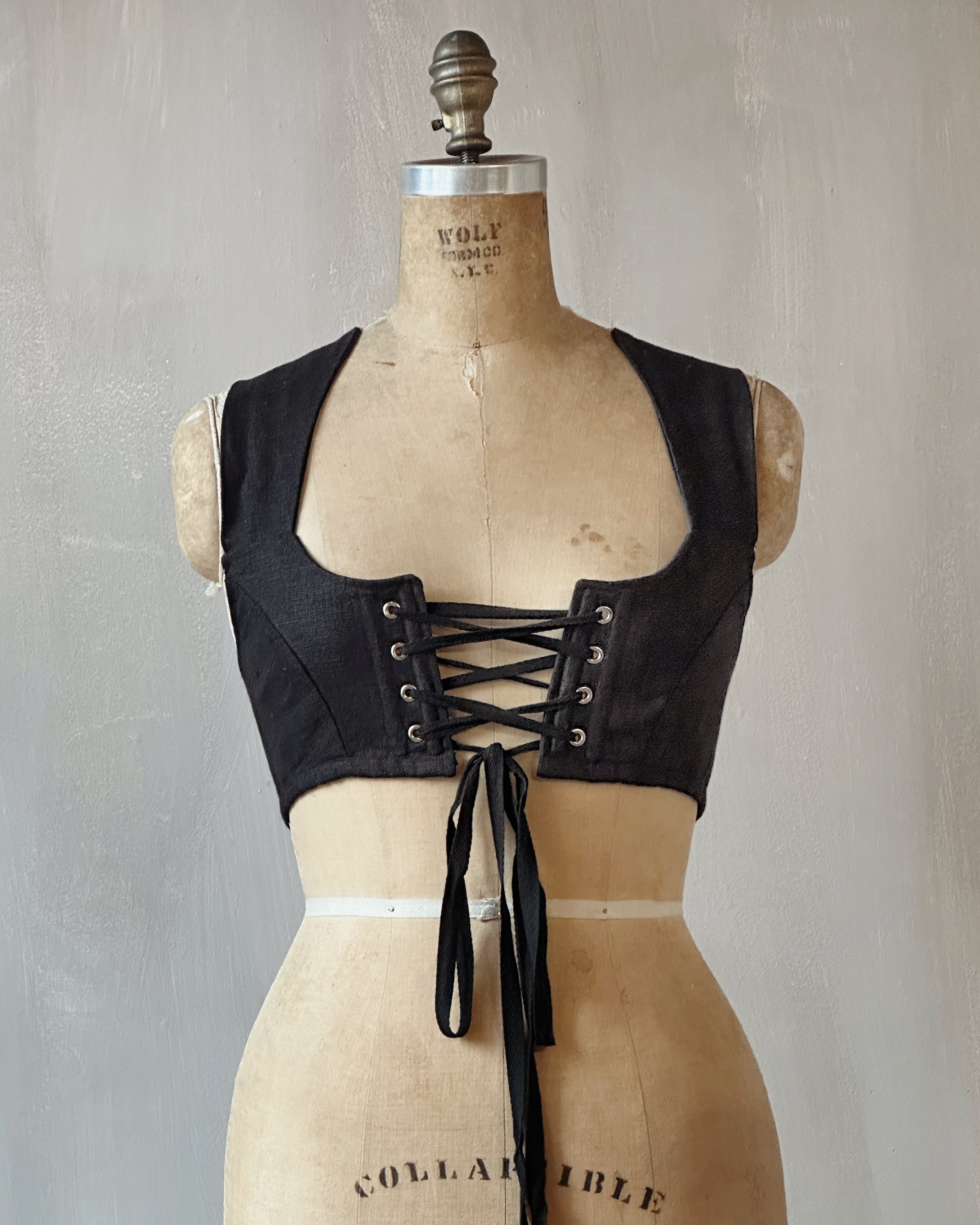 Regency Bralette in Linen (Made-To-Order)