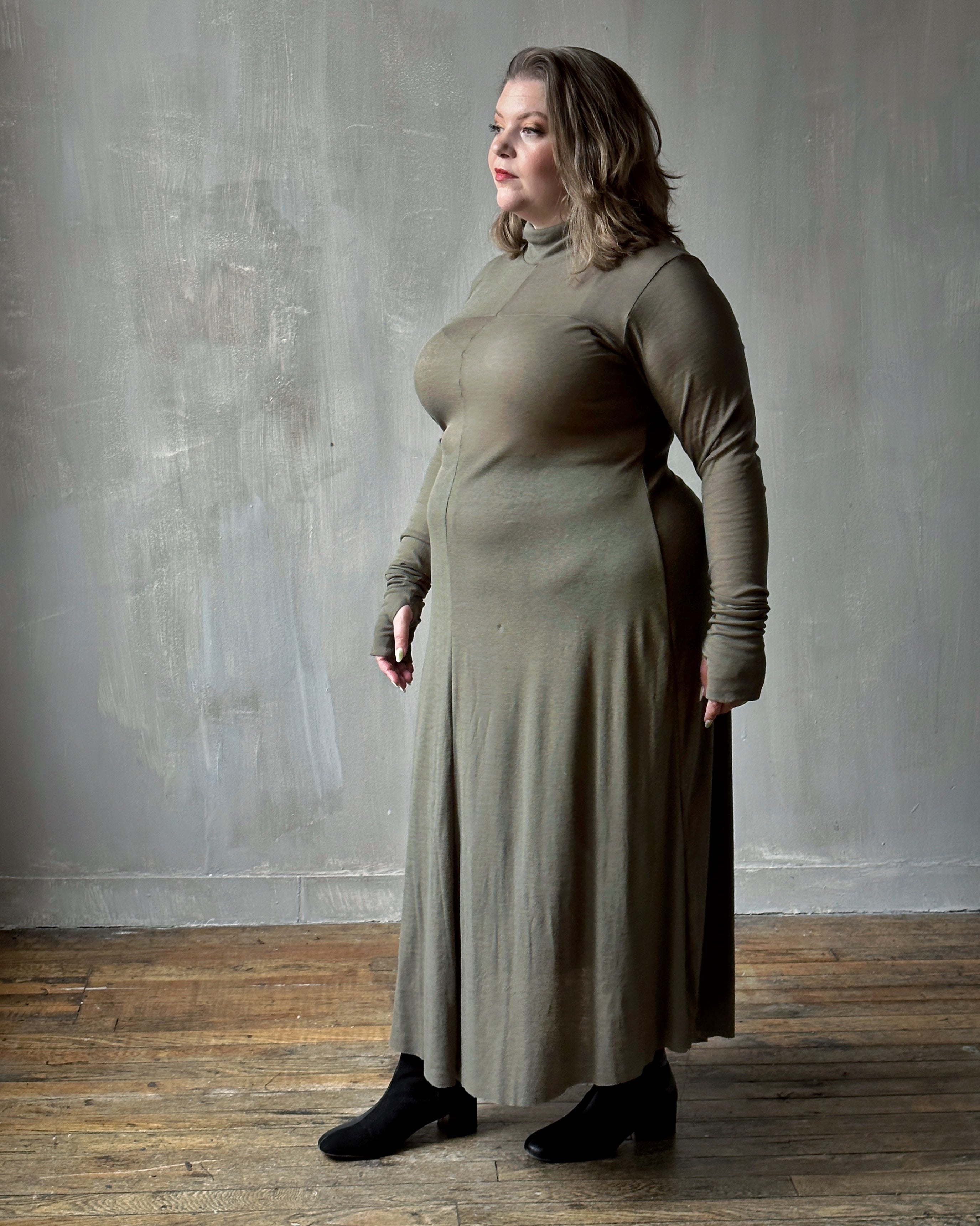 moss green dress plus size Jasmine Halter Maxi Dress, in Moss Green Luxe Satin, Size: 2XL | Show Me Your Mumu
