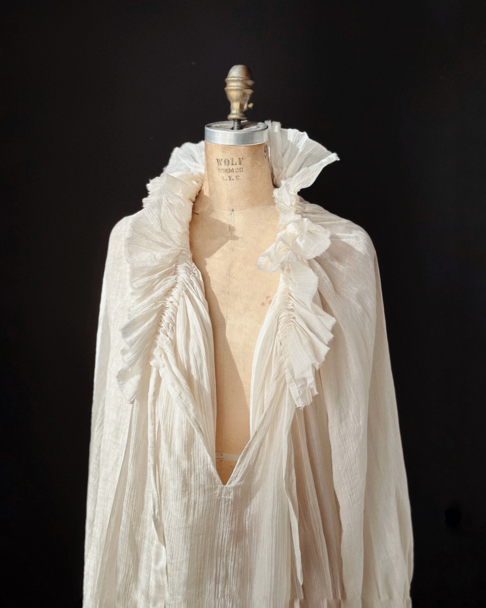 Sample Sale: Maxi Alchemist Chemise in Parchment Cotton Gauze (One Size)