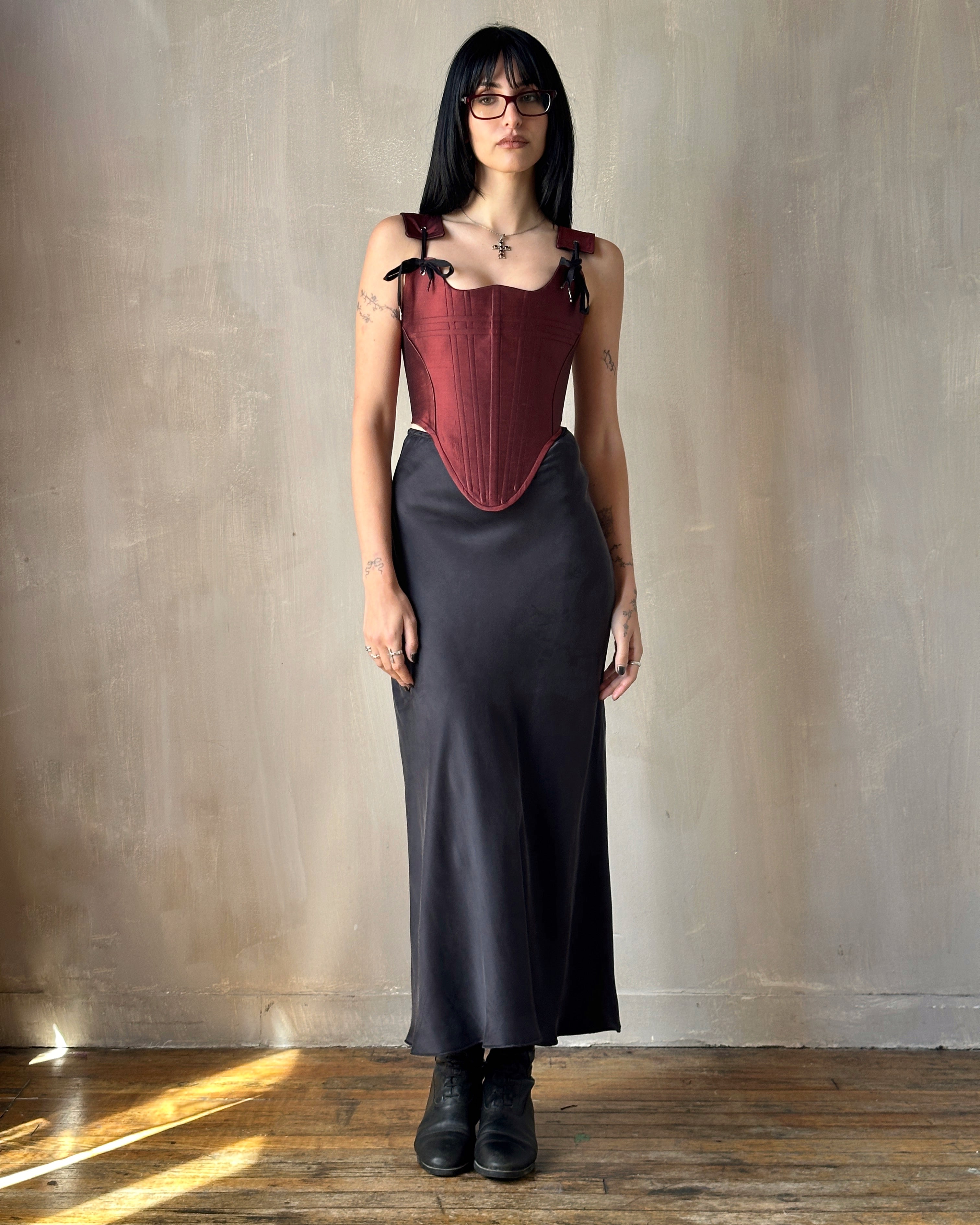 FW'24:  Stays in Dried Blood Silk Damask (Pre-Order, Limited Edition)