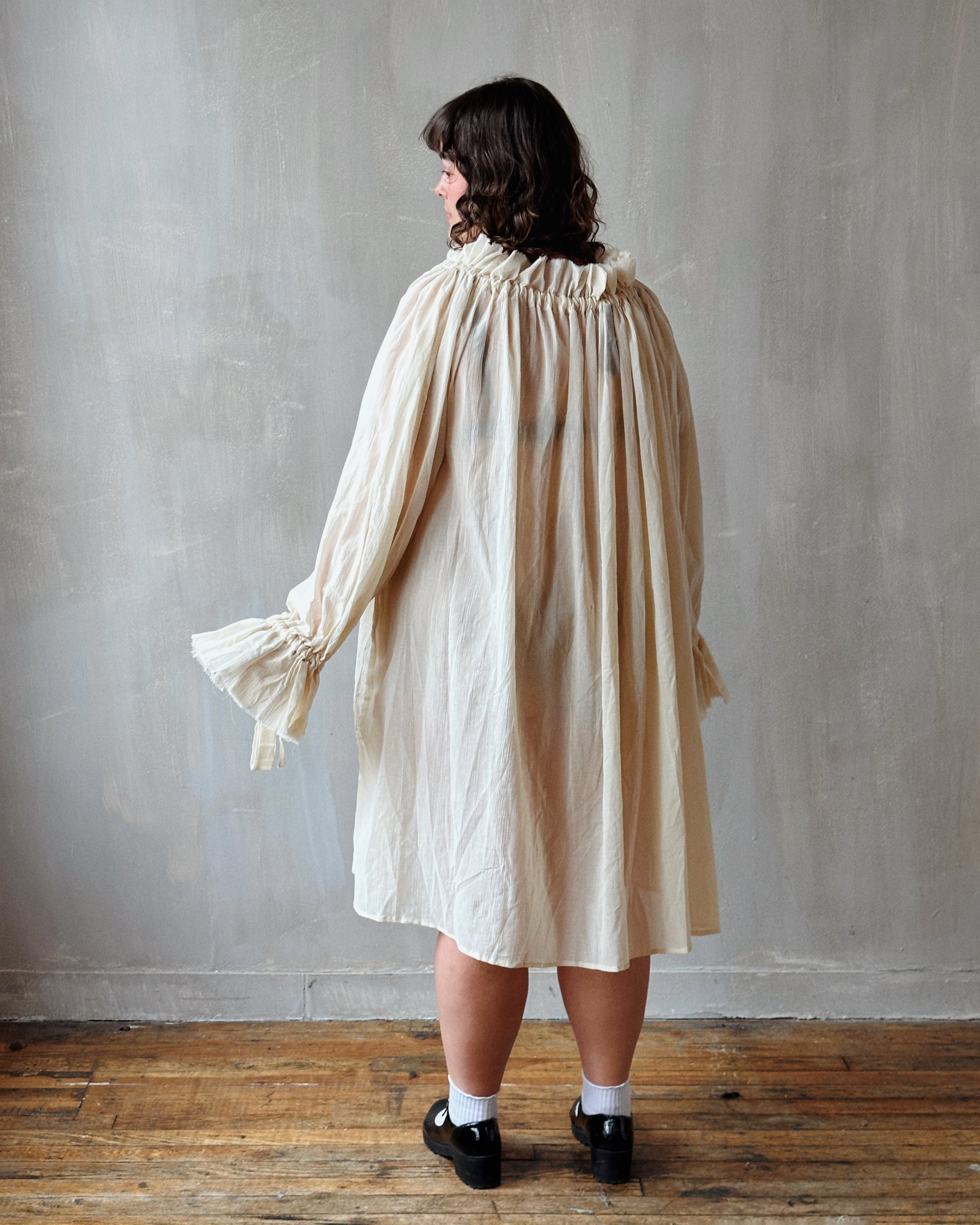 Maxi Alchemist Chemise in Parchment Cotton Gauze