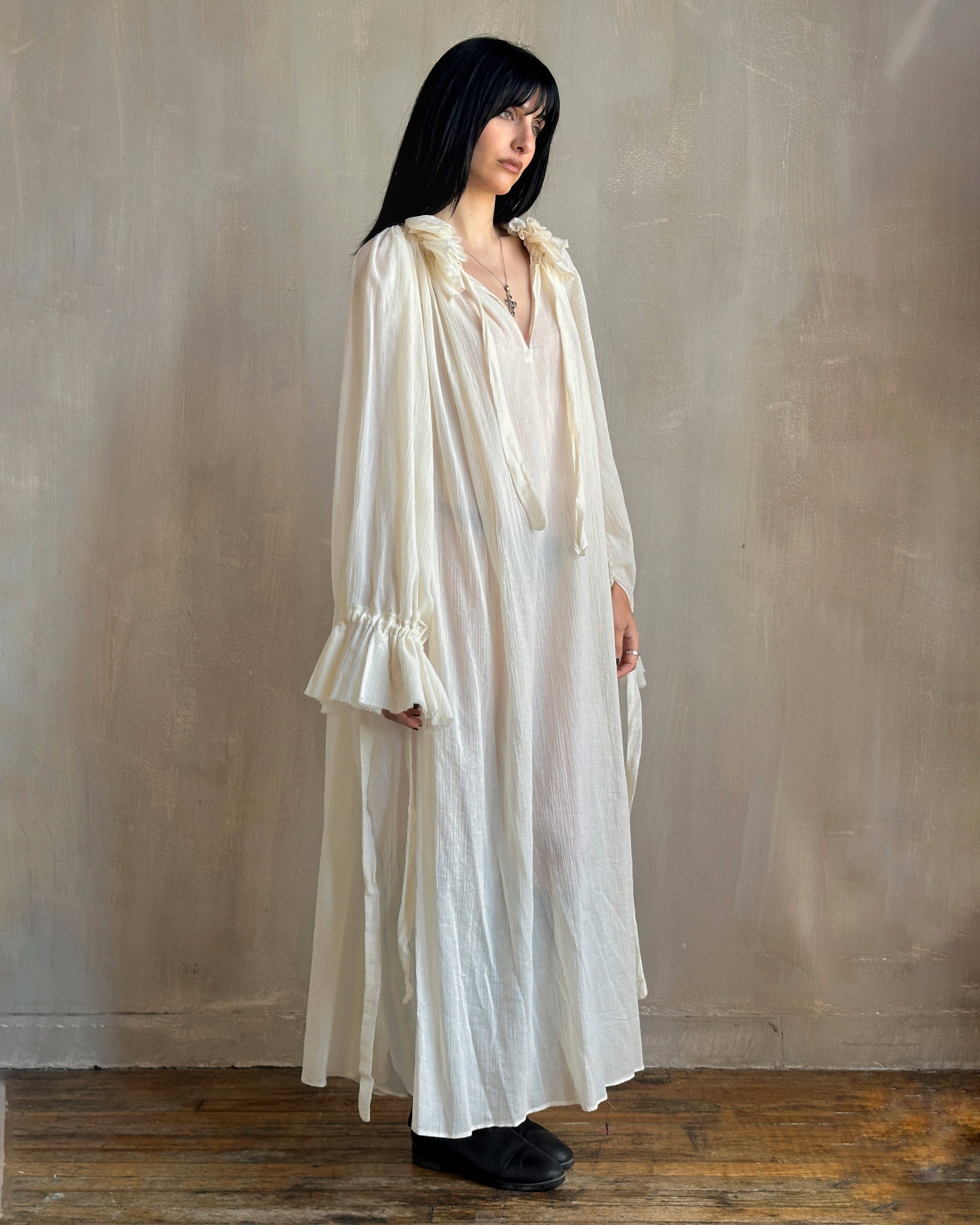 Ultra Maxi Alchemist Chemise in Parchment Cotton Gauze (Pre-Order)