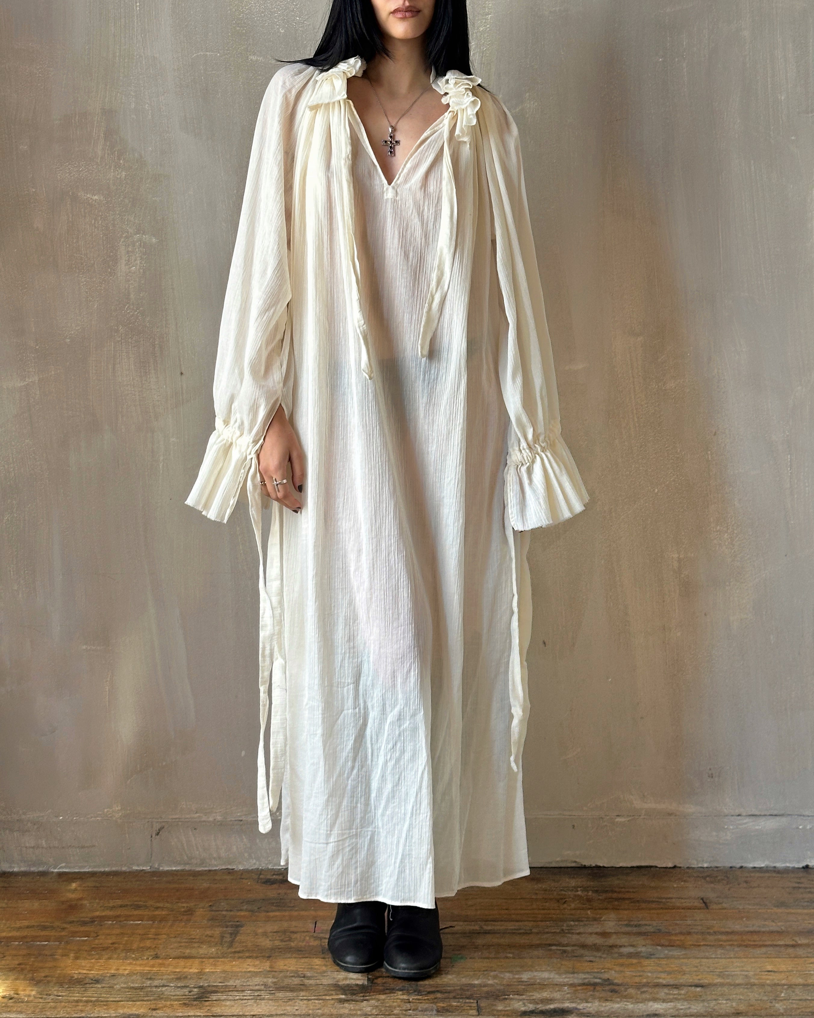 Ultra Maxi Alchemist Chemise in Parchment Cotton Gauze (Pre-Order)