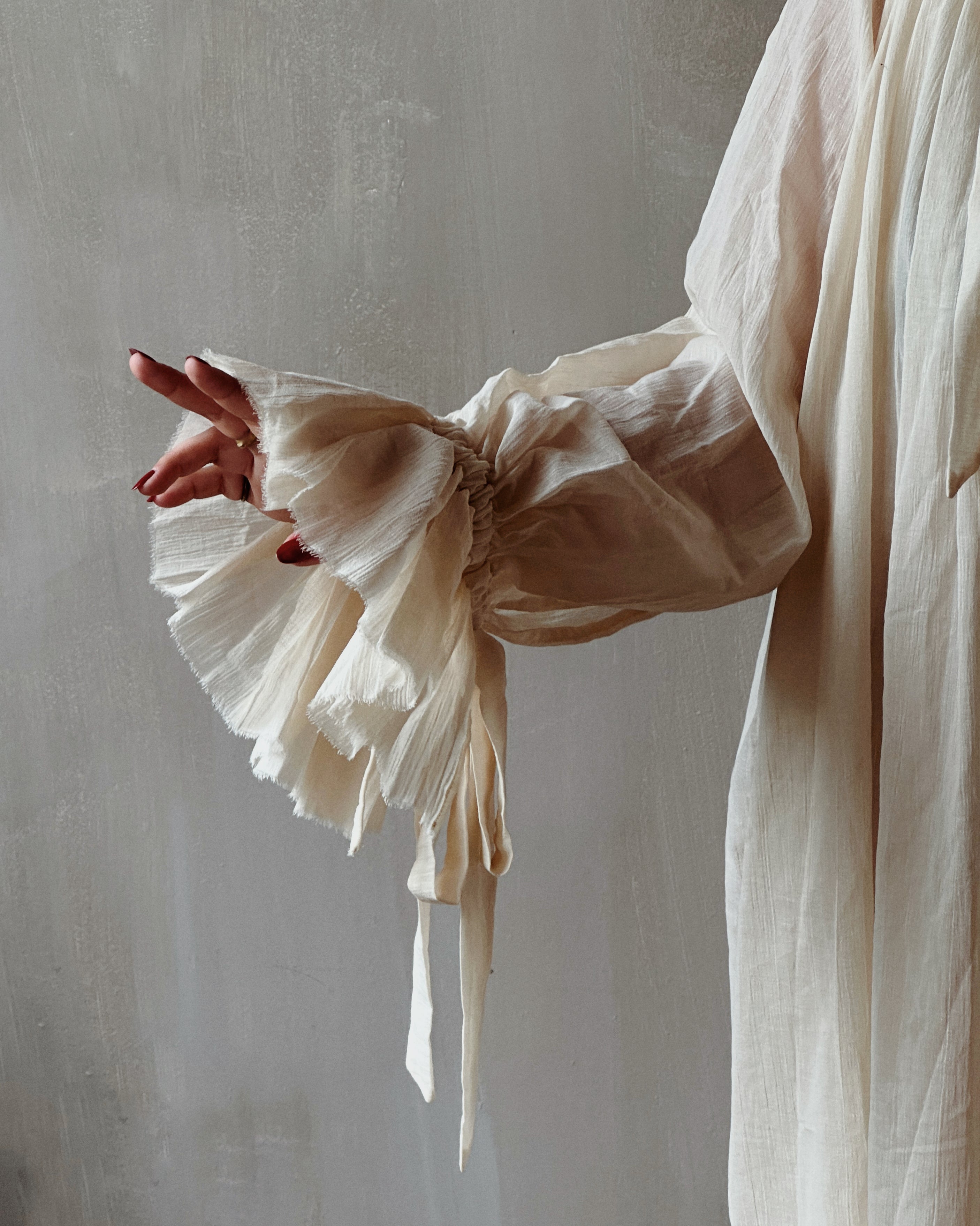 Maxi Alchemist Chemise in Parchment Cotton Gauze
