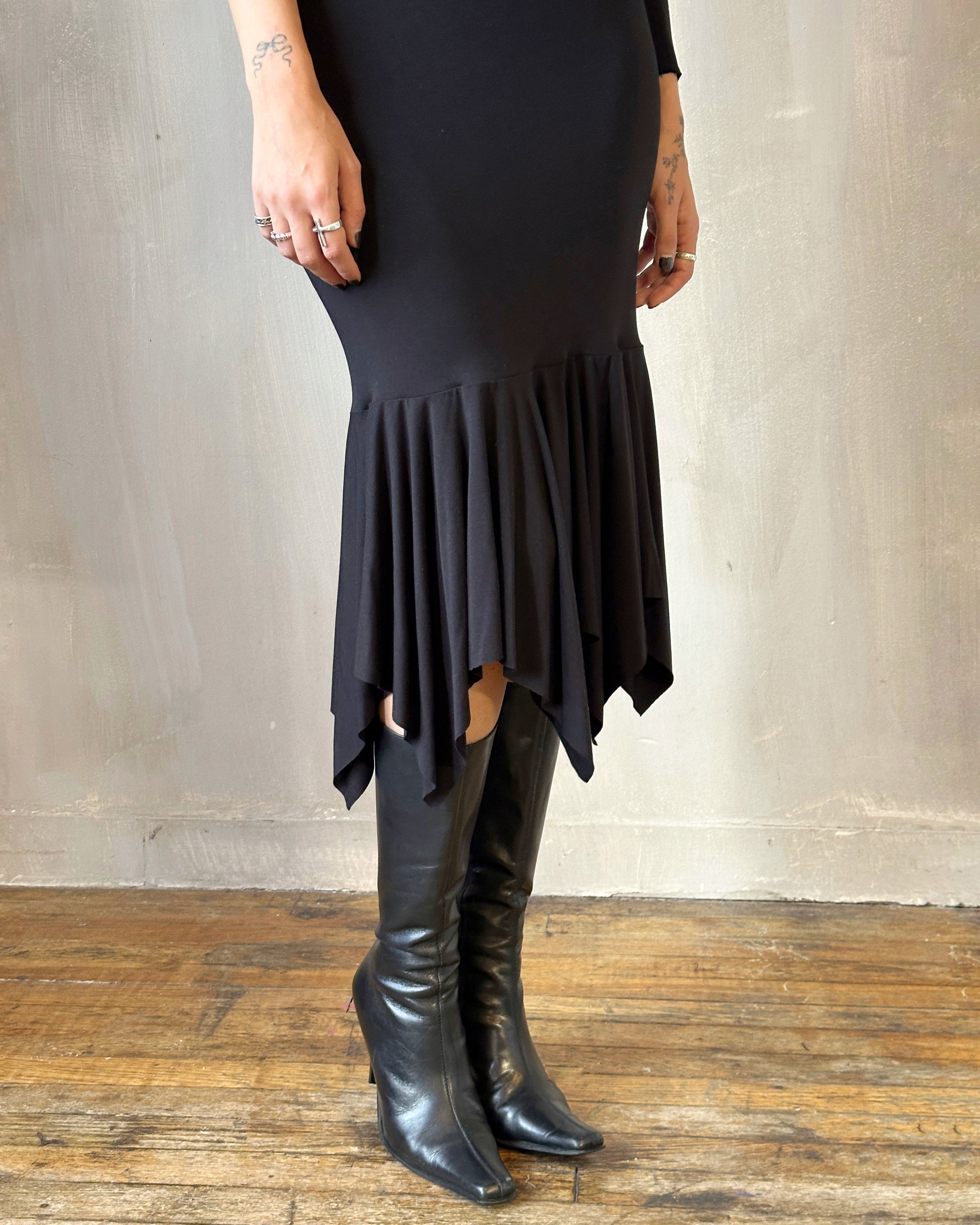FW'24: Halter Shrug Dress Black (Pre-Order)