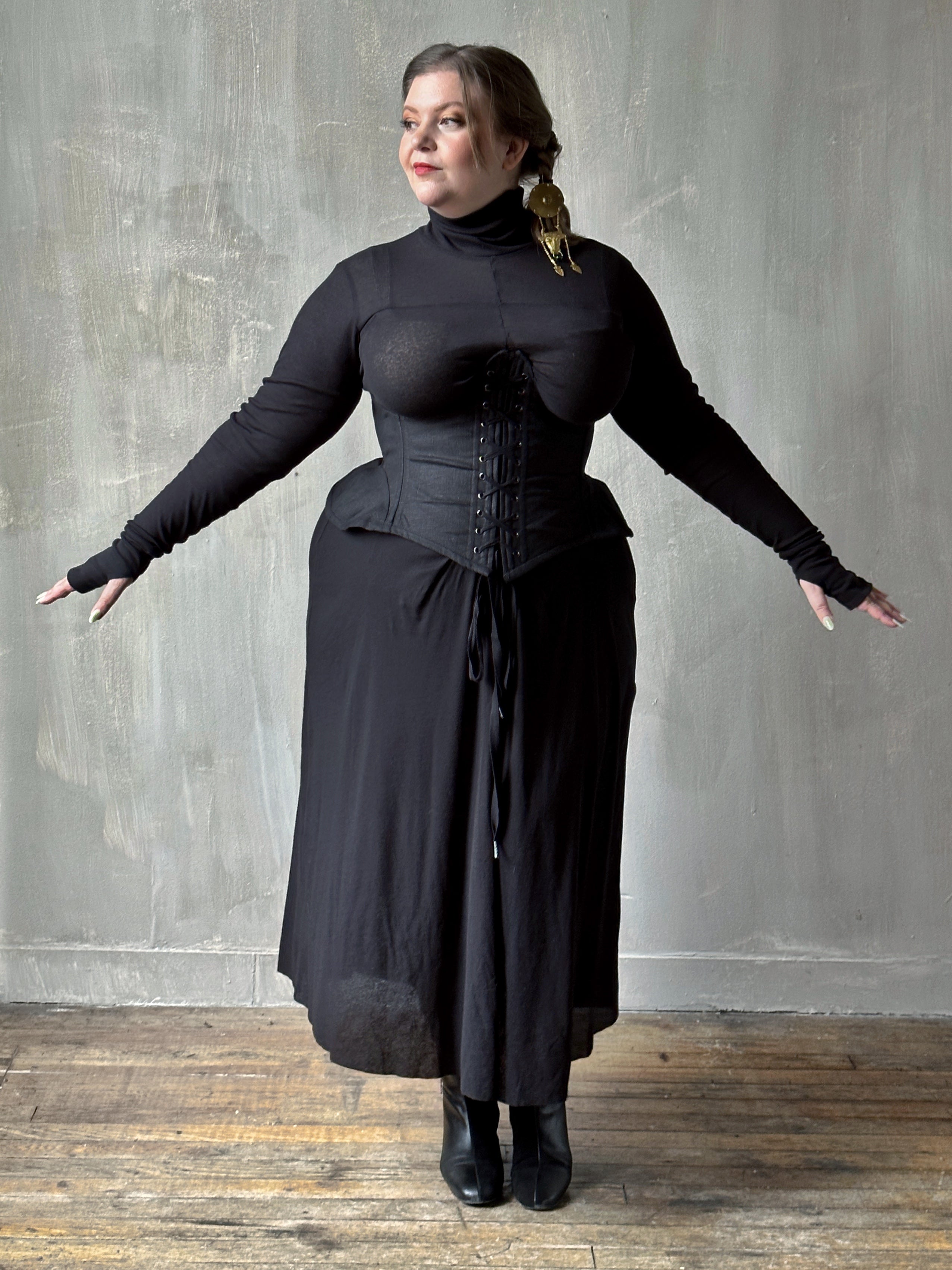 Cross-Seam Maxi Dress