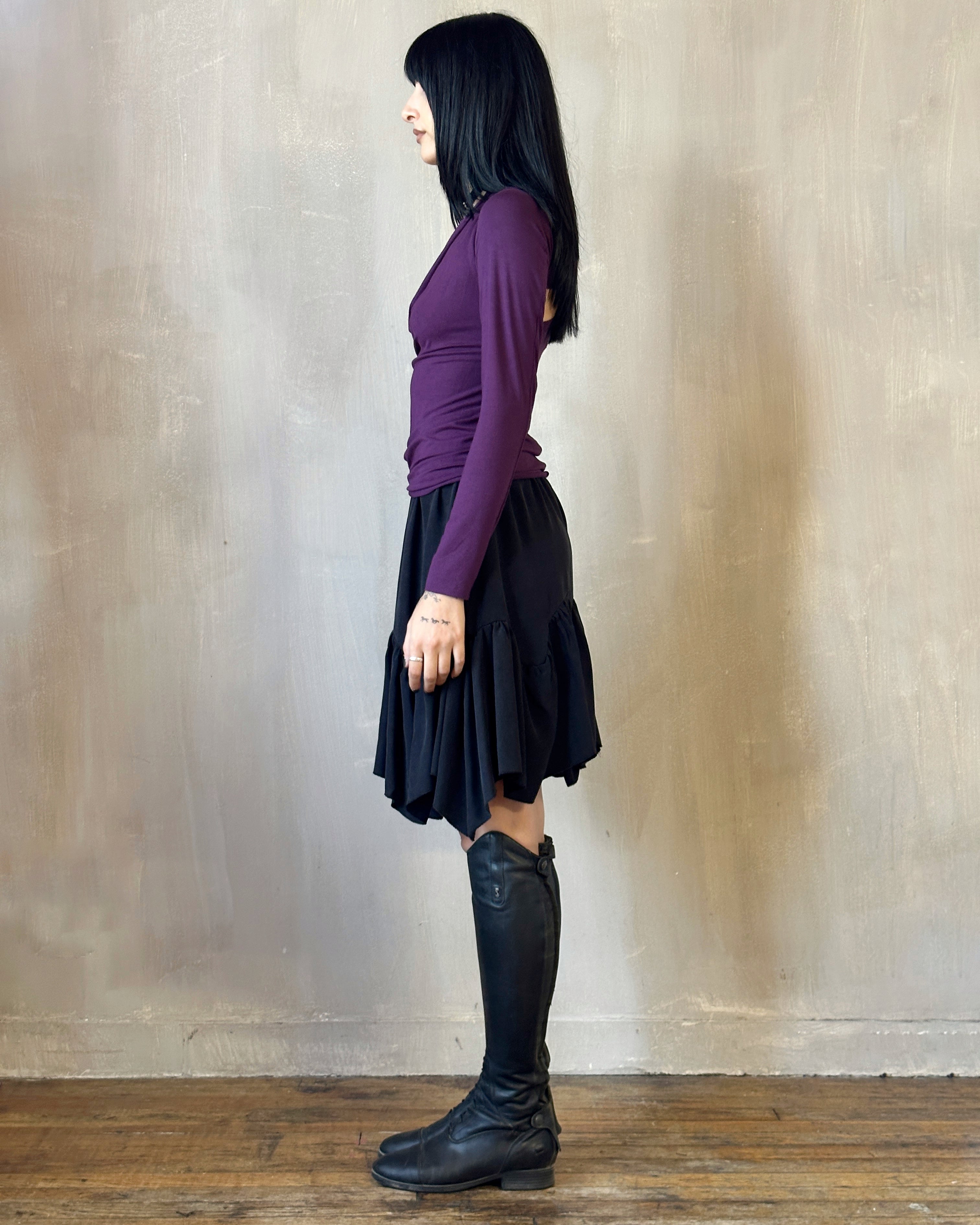 FW'24:  Halter Shrug Top in Purple Nightshade (In Stock)