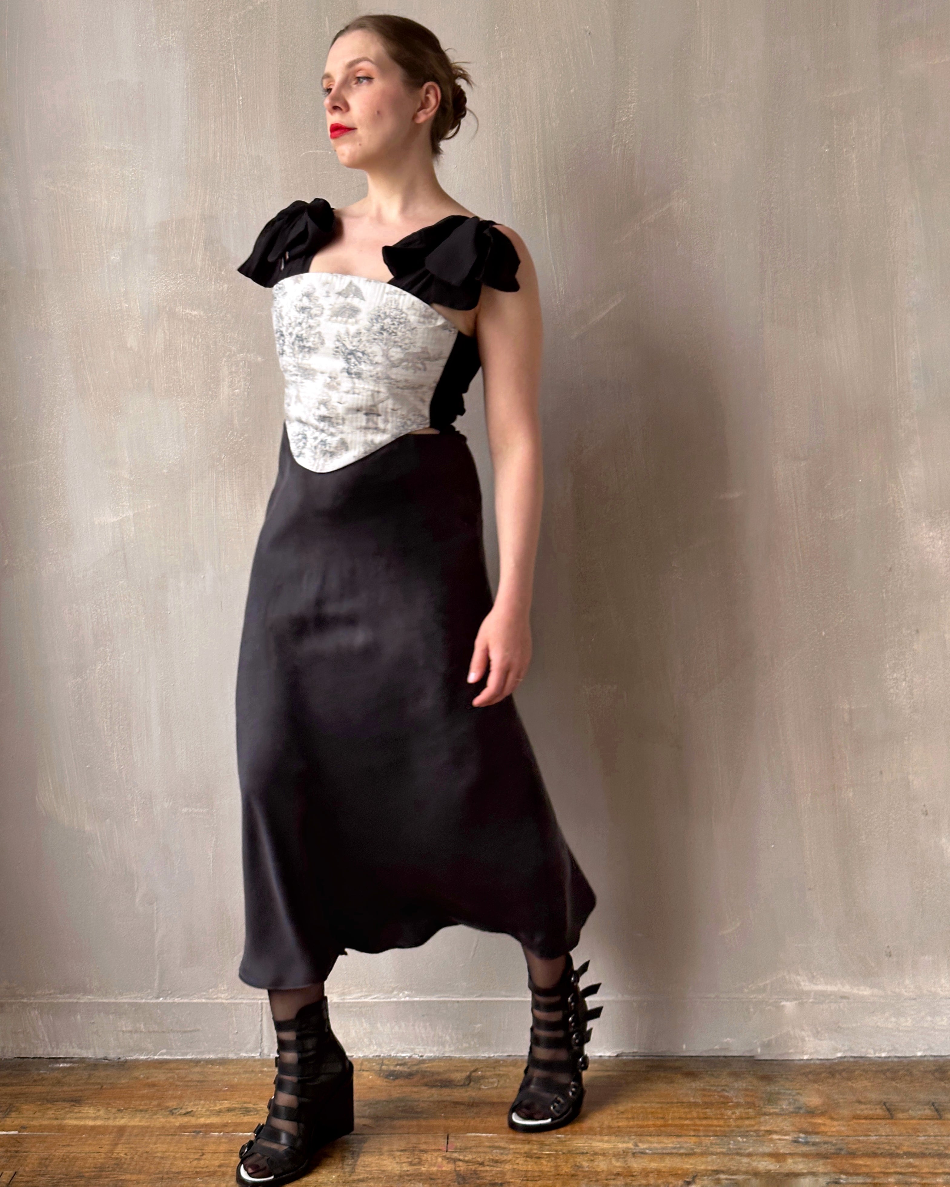 Bustier Tank in Toile de Jouy (In Stock)