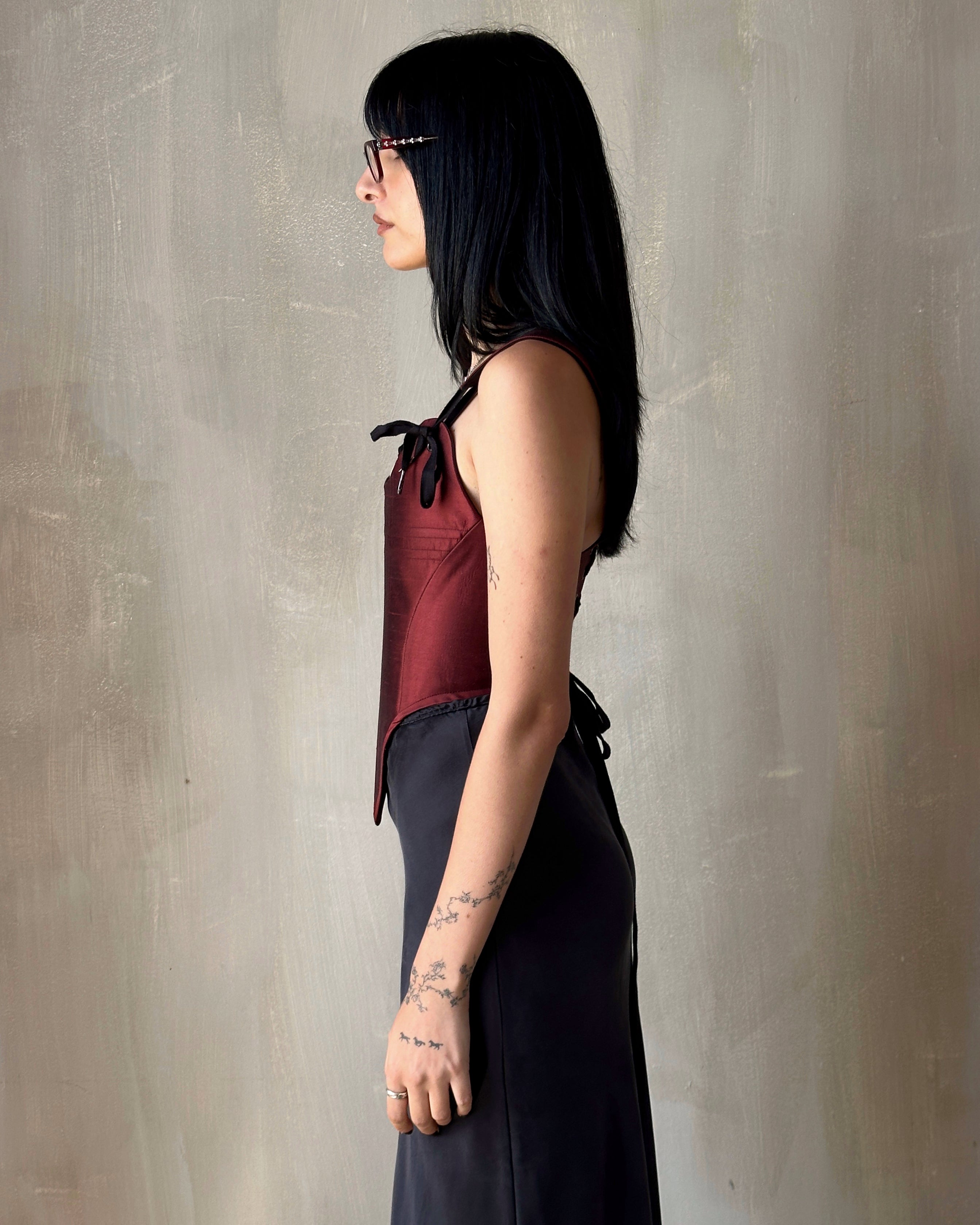 FW'24:  Stays in Dried Blood Silk Damask (Pre-Order, Limited Edition)