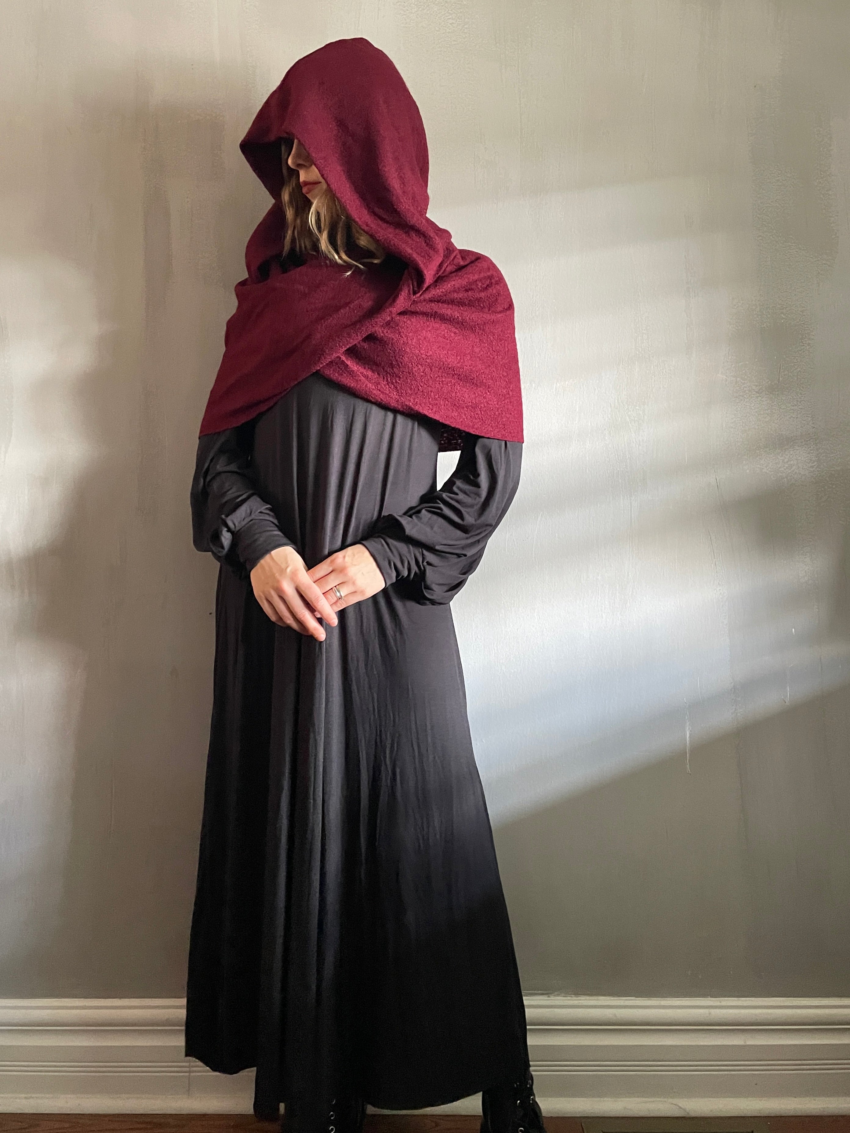 Mythic Cowl in Oxblood Wool