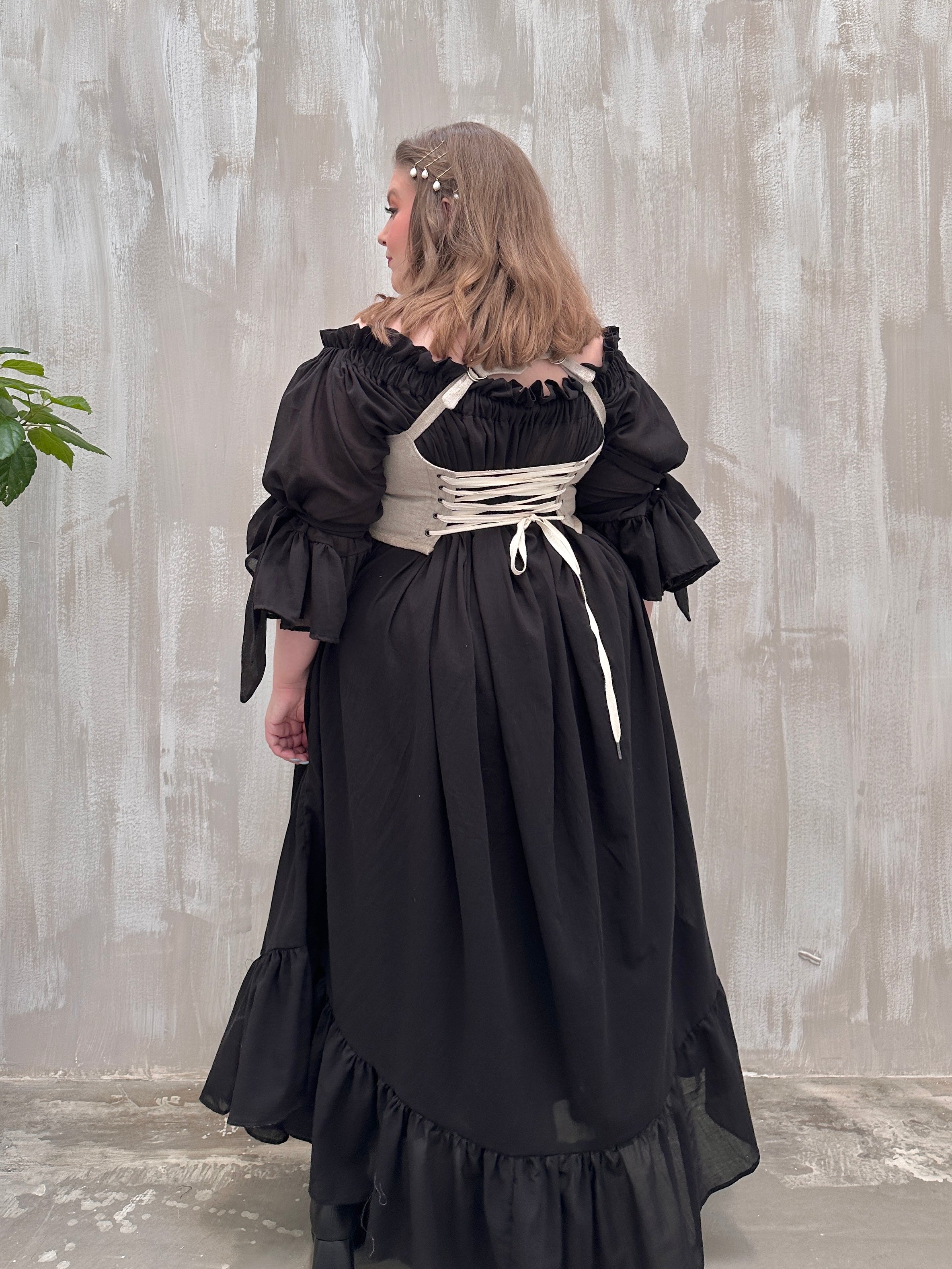 Maxi Paperbag Gown in Cotton Voile (Made-to-Order)