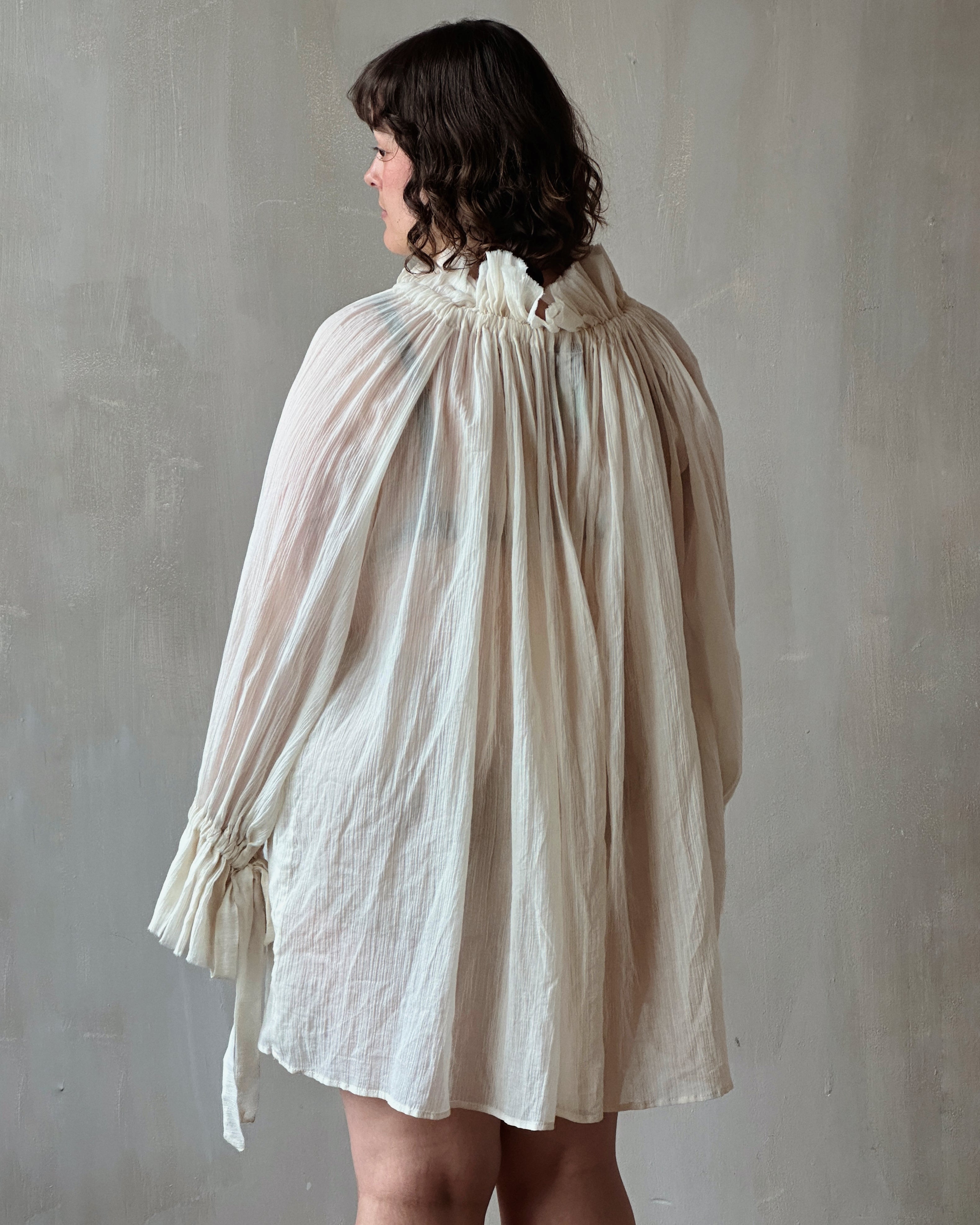 Maxi Alchemist Chemise in Parchment Cotton Gauze