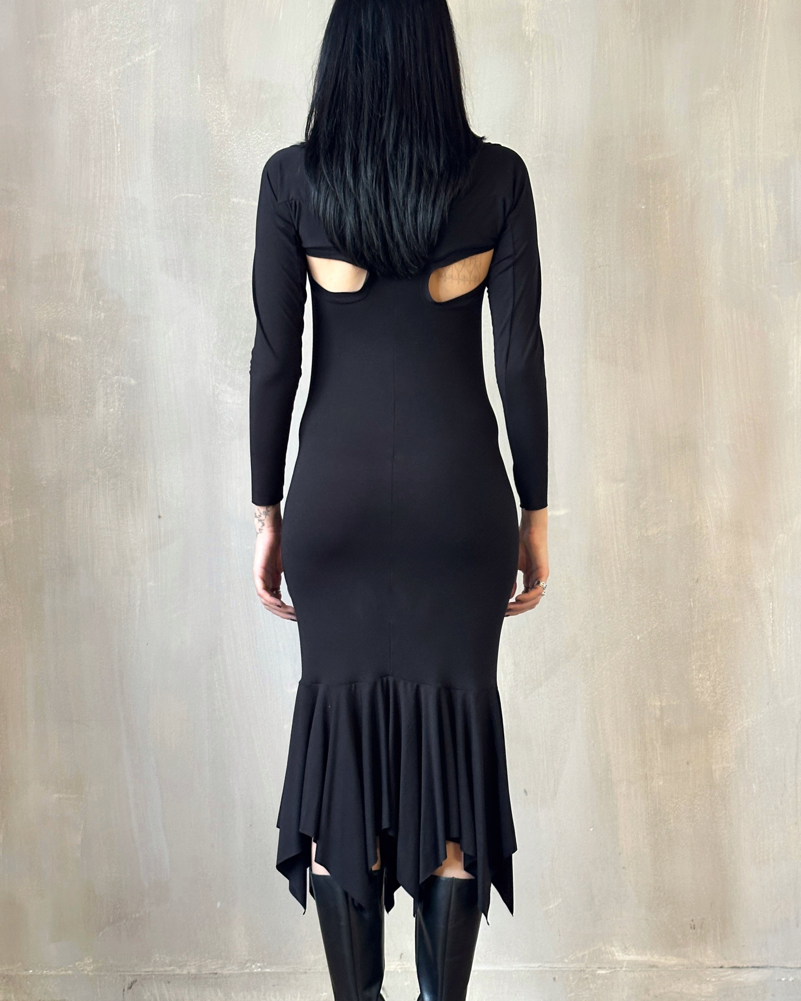 long sleeve black shrug for dresses Reformation CHLOE Knited Shrug Dress Set | Black