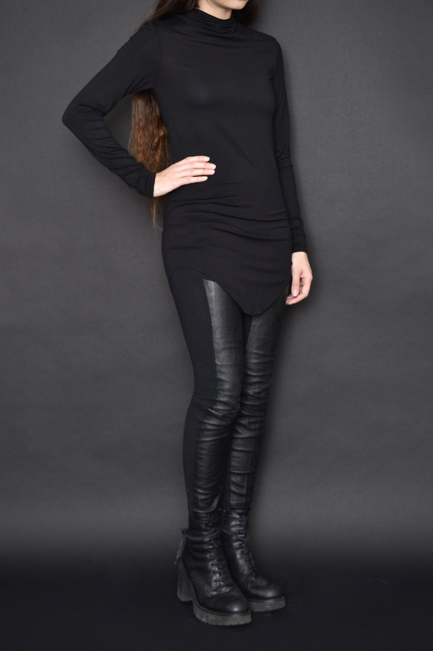 Sample Sale: Leather Panel Leggings (Size II/M)