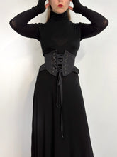 "Eco" Semi-Sheer Maxi Dress w/Thumbhole Cuff in Soft Black (Pre-Order)