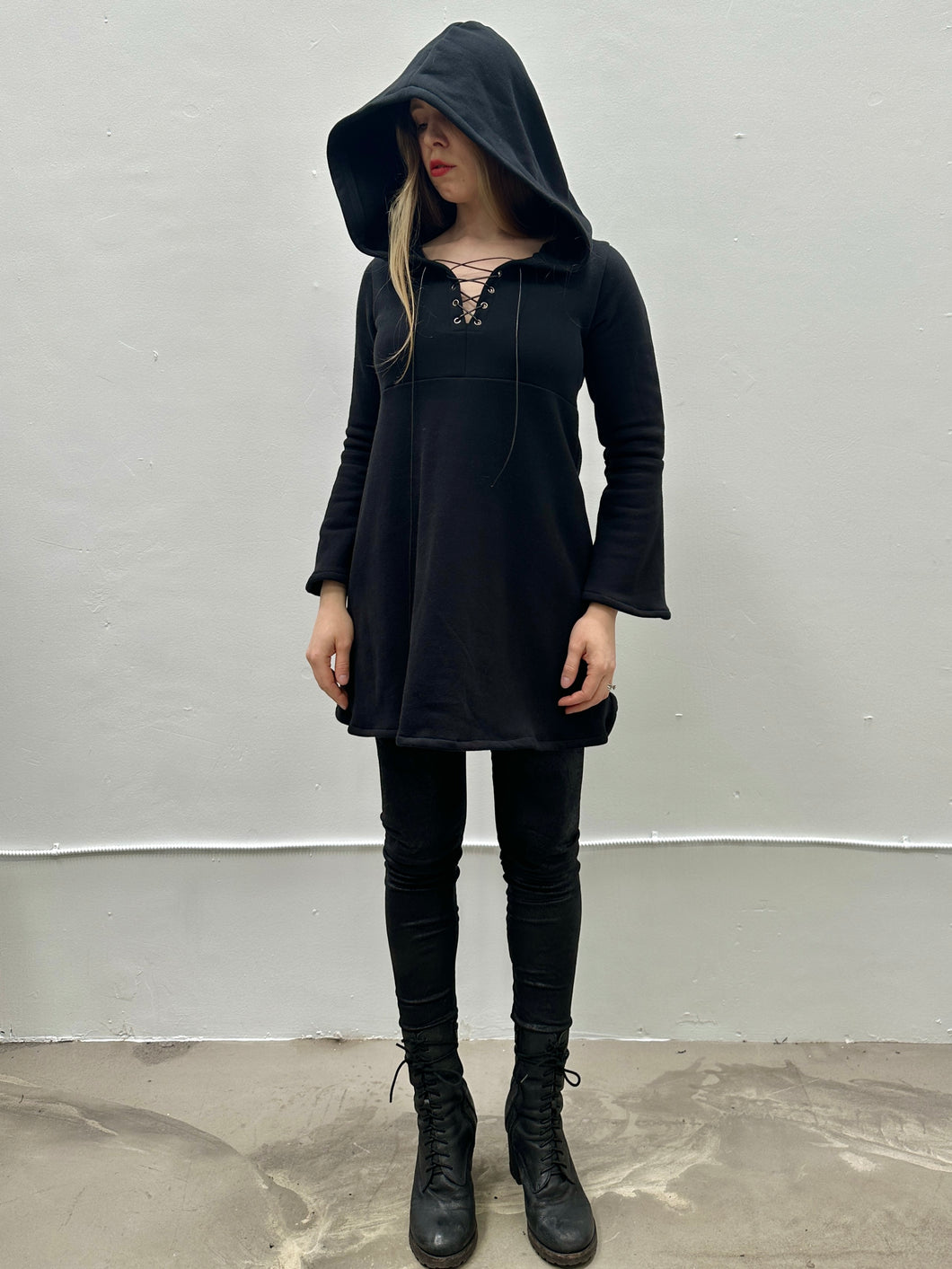Sample Sale: Hooded Tunic in Fleece (up to 38