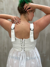 Caterina Stays Gown in White Broderie