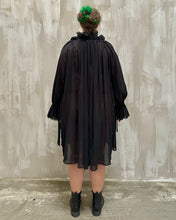 Maxi Alchemist Chemise in Black Cotton Gauze