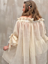 Paperbag Tunic in Cotton Voile (Parchment)