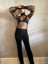 Silk Tulle Sheer Hourglass Tunic