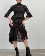 Sample Sale: Lace High Collar Top w/Half Sleeve (S)