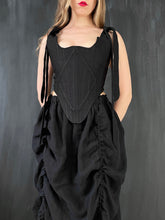 Four-Way Drawstring Skirt in Washed Linen
