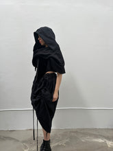 Sample Sale: Mythic Cowl in Fleece (Black, up to 46" Shoulder)