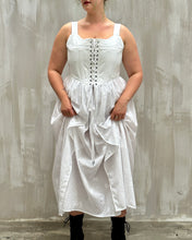 Caterina Stays Gown in White Broderie