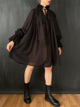 Alchemist Chemise in Black Cotton Gauze