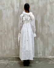 Caterina Stays Gown in White Broderie