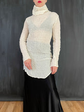 Sample Sale: High Collar Tunic in Cream Crinkled Cotton (All Sizes)