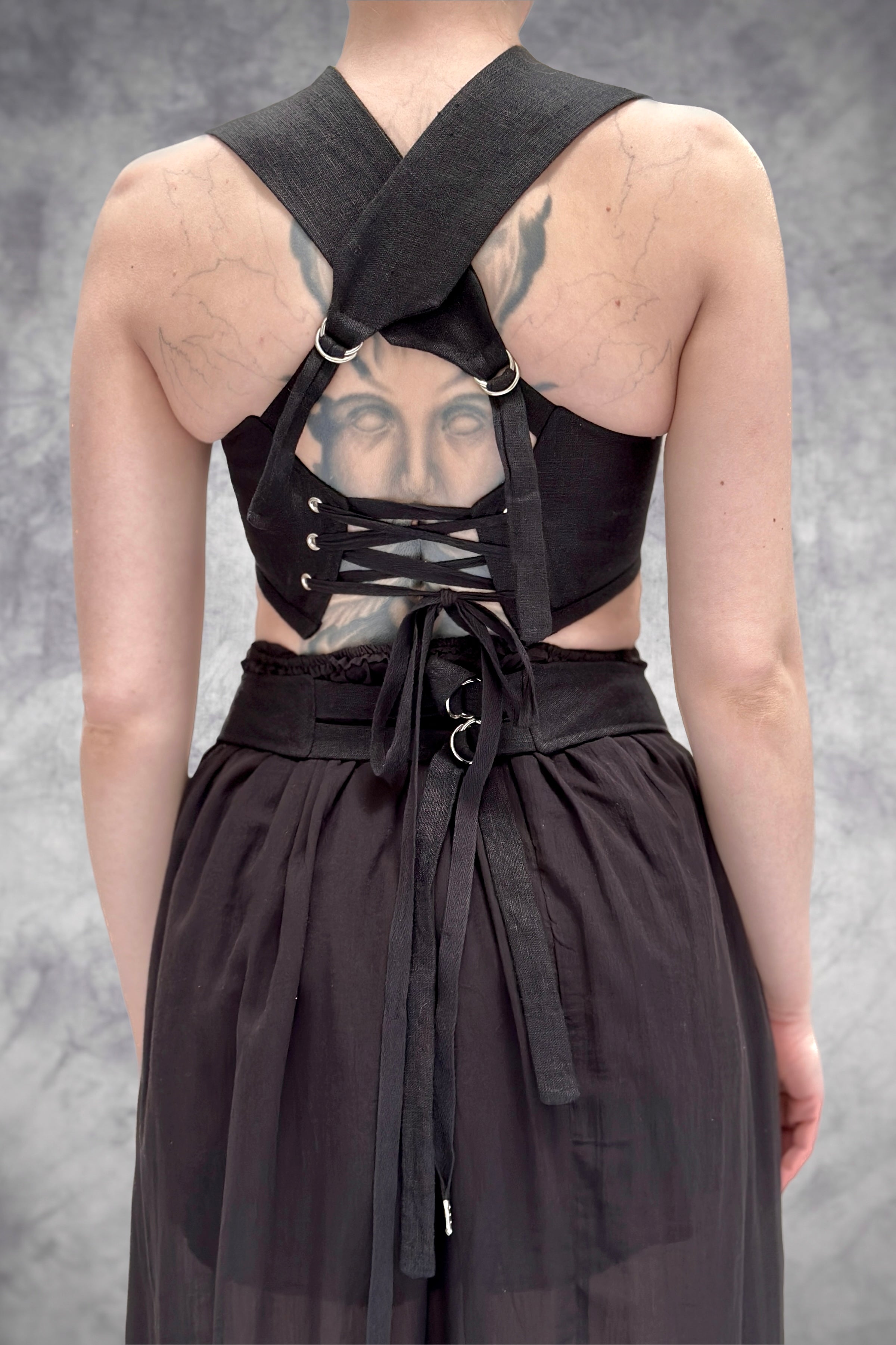 Regency Bralette in Linen (Made-To-Order)
