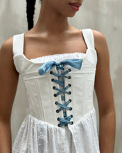 Caterina Stays Gown in White Broderie