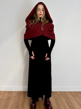 "Eco" Semi-Sheer Maxi Dress w/Thumbhole Cuff in Soft Black (Pre-Order)