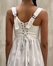 Caterina Stays Gown in White Broderie