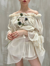 Paperbag Tunic in Cotton Voile (Parchment)