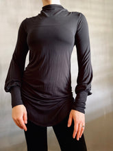 Hourglass Longsleeve Tunic in Semi-Sheer Modal Jersey