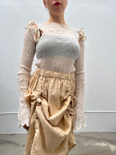 Sample Sale: Drawstring Skirt in Champagne Linen (Multiple Sizes)