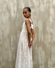 Caterina Stays Gown in White Broderie