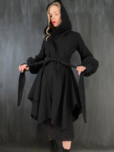 Tournure Hooded Coat in Pure Wool (Pre-Order)
