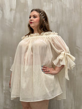 Paperbag Tunic in Cotton Voile (Parchment)