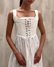 Caterina Stays Gown in White Broderie