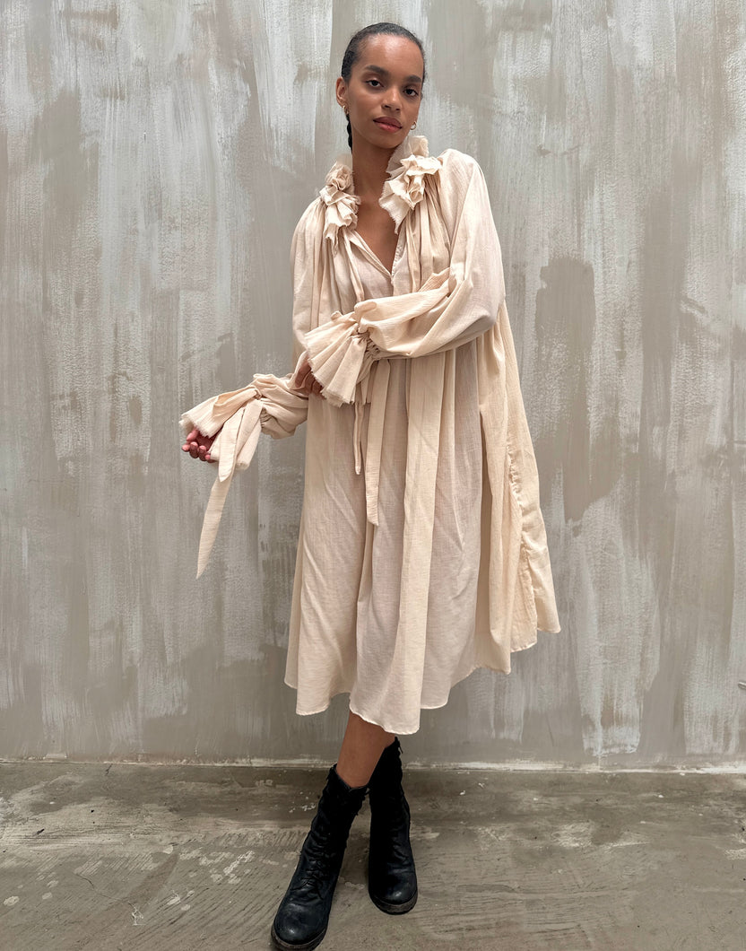 Maxi Alchemist Chemise in Ecru Cotton Gauze