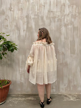 Paperbag Tunic in Cotton Voile (Parchment)