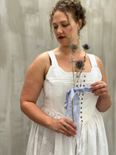Caterina Stays Gown in White Broderie