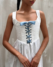 Caterina Stays Gown in White Broderie