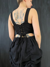 Four-Way Drawstring Skirt in Washed Linen