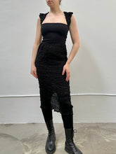 Sample Sale: Column Skirt in Crinkled Cotton (Size II & III)