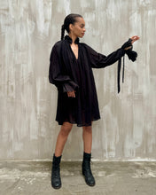 Alchemist Chemise in Black Cotton Gauze